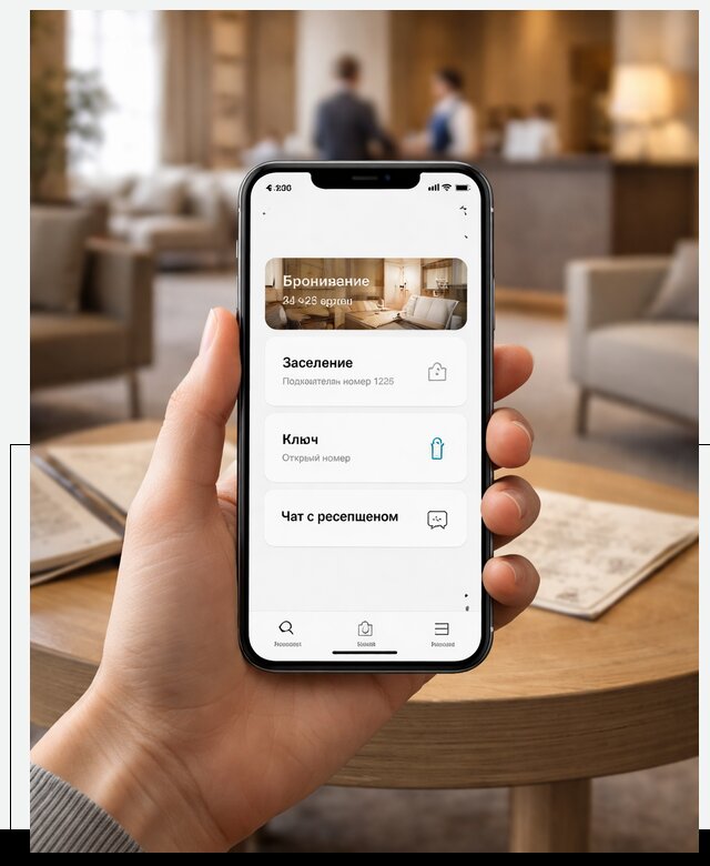 Мобильное приложение для гостей отеля в Златоусте, управление сервисом